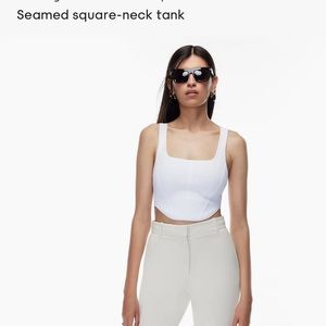 SCULPT KNIT BUSTIER TANK